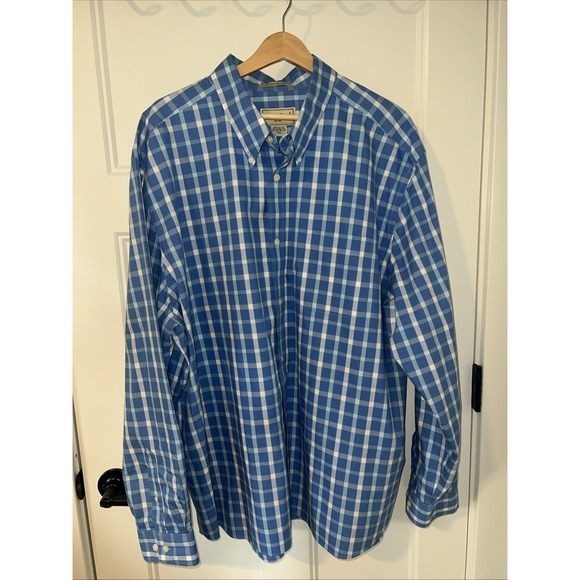 Eddie Bauer Wrinkle Resistant 2XL 100% Cotton Button-Down shirt XXL - Picture 1 of 5
